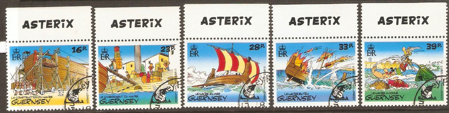 Guernsey 1992 "Operation Asterix" set. SG583-SG587.