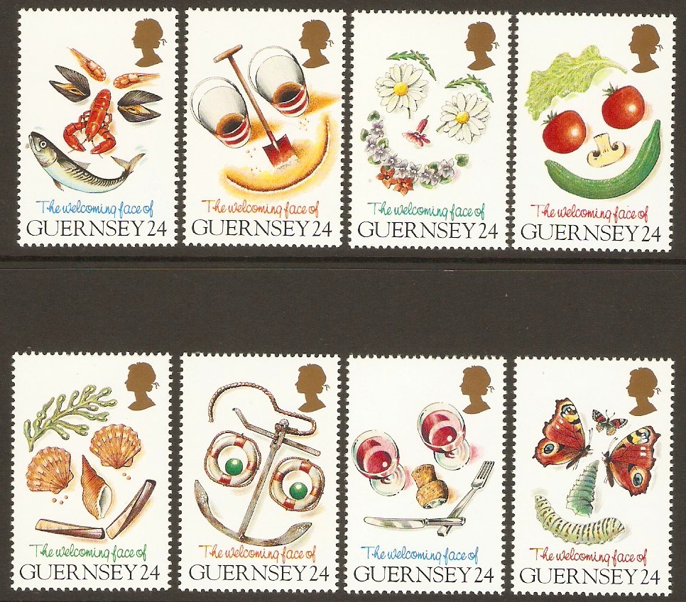 Guernsey 1995 Greetings Stamps Set. SG663-SG670.