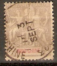 Indo-China 1900 15c Grey. SG25.