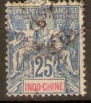 Indo-China 1900 25c Blue. SG26.