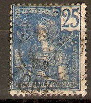 Indo-China 1904 25c Blue. SG37.