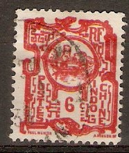 Indo-China 1922 6c Scarlet. SG145.
