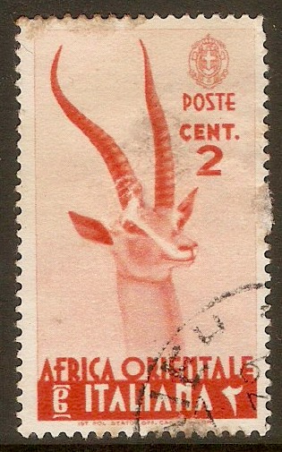 Italian East Africa 1938 2c Orange-vermilion. SG1.