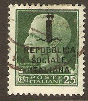 Social Republic 1944 25c Green. SG57.