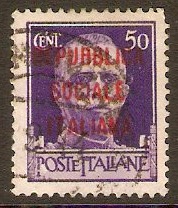 Social Republic 1944 50c Bright violet. SG59.
