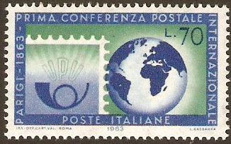 Italy 1963 Postal Conference Anniversary Stamp. SG1096.