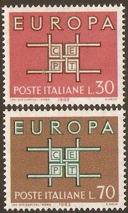 Italy 1963 Europa Set. SG1101-SG1102.