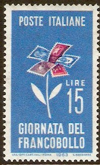 Italy 1963 Stamp Day Stamp. SG1108.