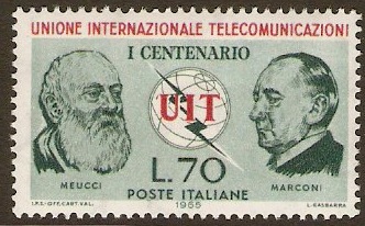 Italy 1965 ITU Anniversary Day Stamp. SG1132.