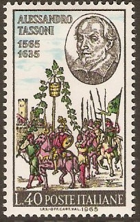 Italy 1965 Tassoni Anniversary Stamp. SG1137.