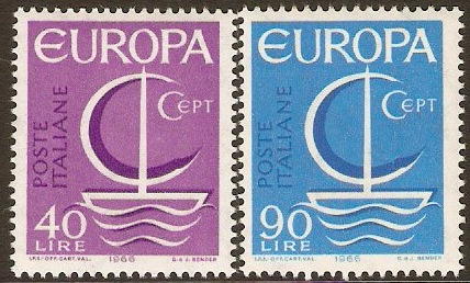 Italy 1966 Europa Set. SG1166-SG1167.