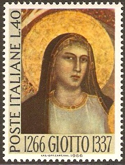 Italy 1966 Giotto Anniversary Stamp. SG1168.