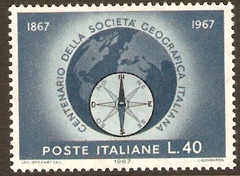 Italy 1967 Geographical Anniversary Stamp. SG1171.