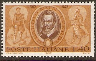 Italy 1967 Monteverdi Anniversary Stamp. SG1181.
