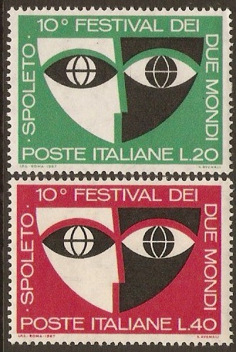 Italy 1967 Spoleto Festival Set. SG1186-SG1187.