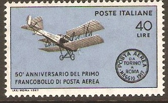 Italy 1967 Air Mail Anniversary Stamp. SG1192.