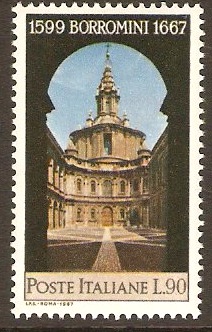 Italy 1967 Borromini Anniversary Stamp. SG1193.