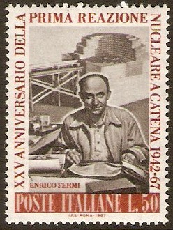 Italy 1967 Nuclear Anniversary Stamp. SG1200.