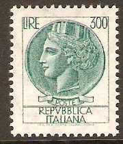 Italy 1968 300l Blue-green. SG1219.