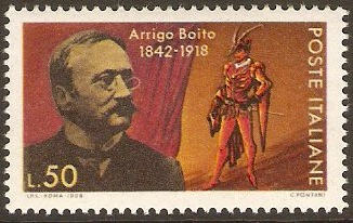 Italy 1968 Ariga Boito Anniversary Stamp. SG1224.