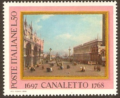 Italy 1968 Canaletto Anniversary Stamp. SG1230.