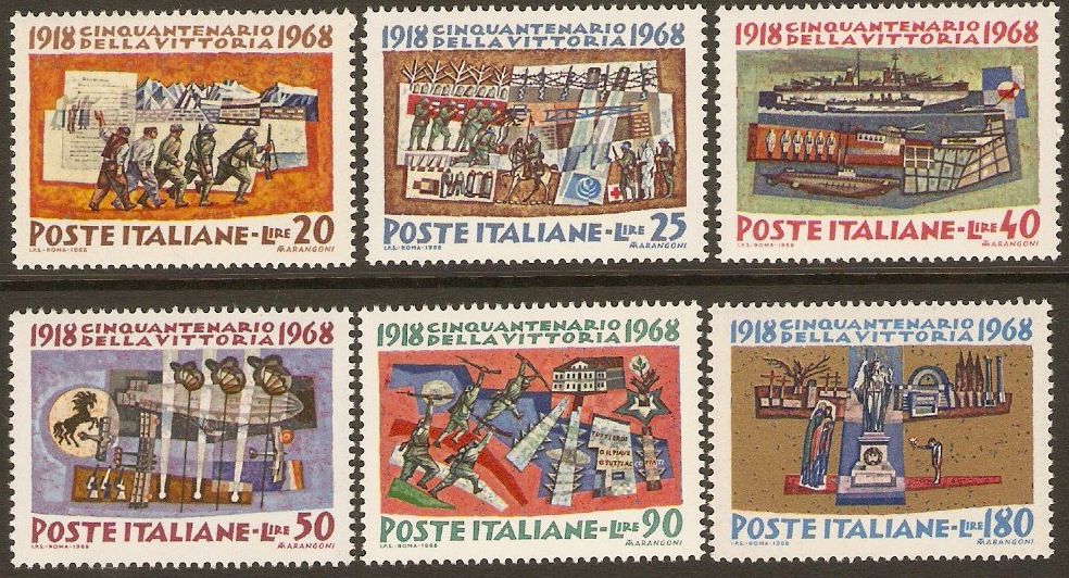 Italy 1968 Victory Anniversary Set. SG1232-SG1237.
