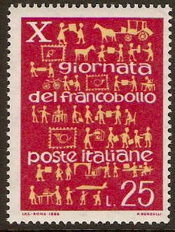 Italy 1968 Stamp Day Stamp. SG1240.