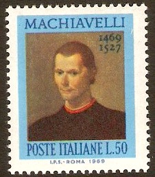Italy 1969 Machiavelli Anniversary Stamp. SG1246.