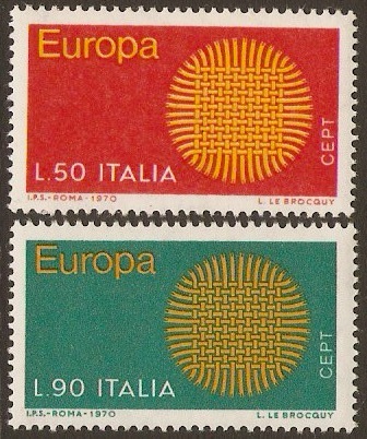 Italy 1970 Europa Set. SG1257-SG1258.