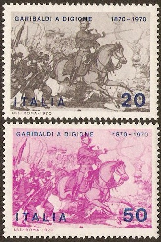 Italy 1970 Garibaldi Anniversary Set. SG1265-SG1266.