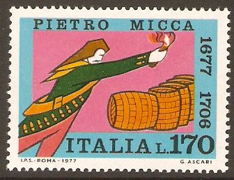 Italy 1977 170l Pietro Micca Commemoration Stamp. SG1508.