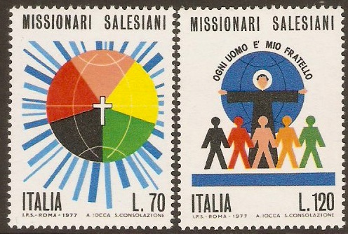 Italy 1977 Salesian Missionaries Set. SG1509-SG1510.