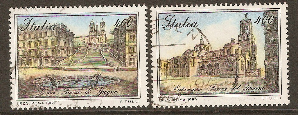 Italy 1989 Piazzas set (2nd. Series). SG2002-SG2003.