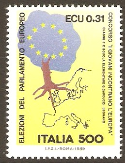 Italy 1989 European Elections Stamp. SG2030.