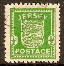 Jersey 1941 ½d Bright green. SG1.