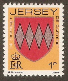 Jersey 1981 1p Family Arms series. SG250.