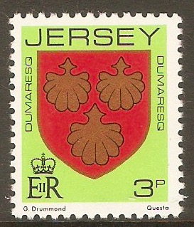 Jersey 1981 3p Family Arms series. SG252.