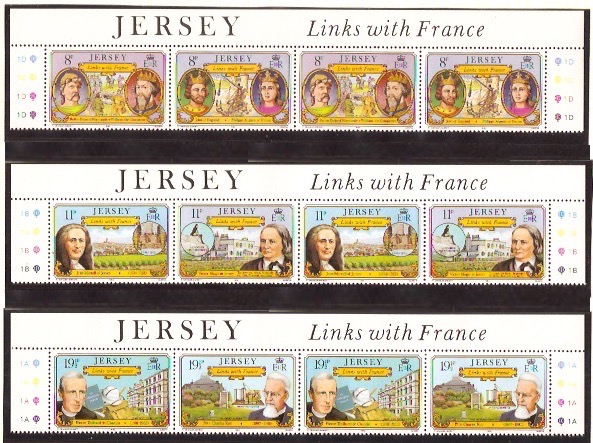 Jersey 1982 Links with France set. SG293-SG298.