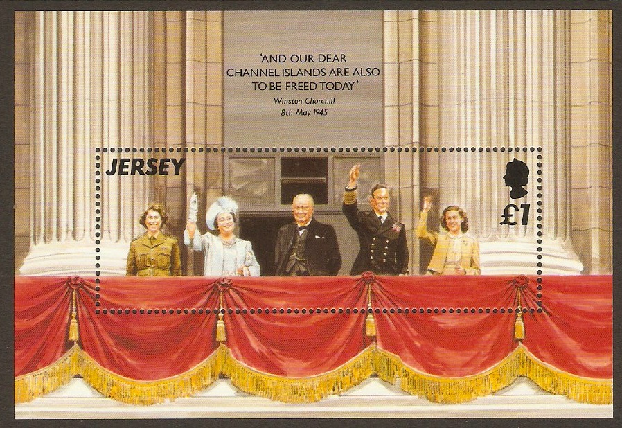 Jersey 1995 Liberation Anniversary Sheet. SGMS706.