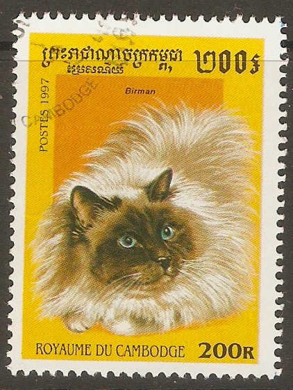 Cambodia 1997 200r Cats series. SG1657.