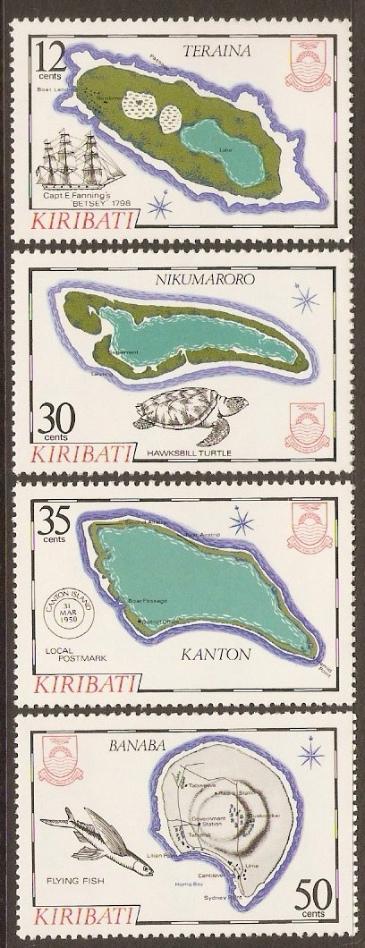 Kiribati 1983 Islands (3rd. Series) Stamps Set. SG215-SG218.