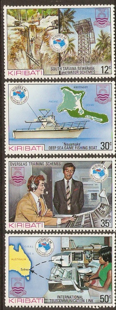 Kiribati 1984 Stamp Exhibition Stamps Set. SG224-SG227.