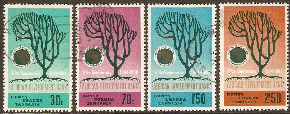 Kenya, Uganda and Tanzania 1969 Bank Anniversary Set. SG268-SG27