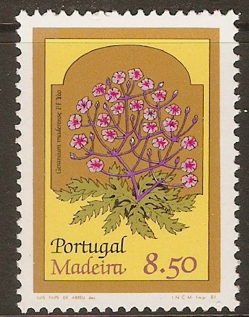 Madeira 1981 8E.50 Regional Flowers series. SG183.