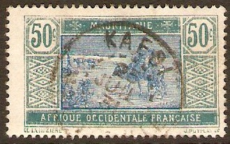 Mauritania 1922 50c Blue and green. SG46. [23262] - £0.31 : Kayatana ...