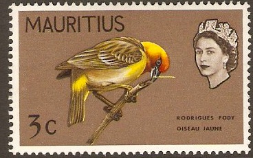 Mauritius 1965 3c Brown. SG318.