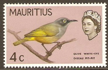 Mauritius 1965 4c Light reddish purple. SG319.
