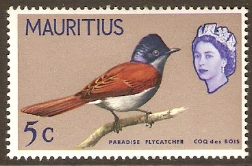 Mauritius 1965 5c Grey-brown. SG320.