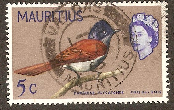 Mauritius 1965 5c Grey-brown. SG320.