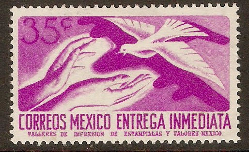 Mexico 1956 35c Bright purple - Express Letter. SGE954.